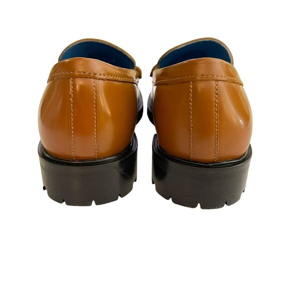 Free People Liv Loafer Brown Penny Loafer NEW Size 37.5 US 7 7.5 - Picture 8 of 12